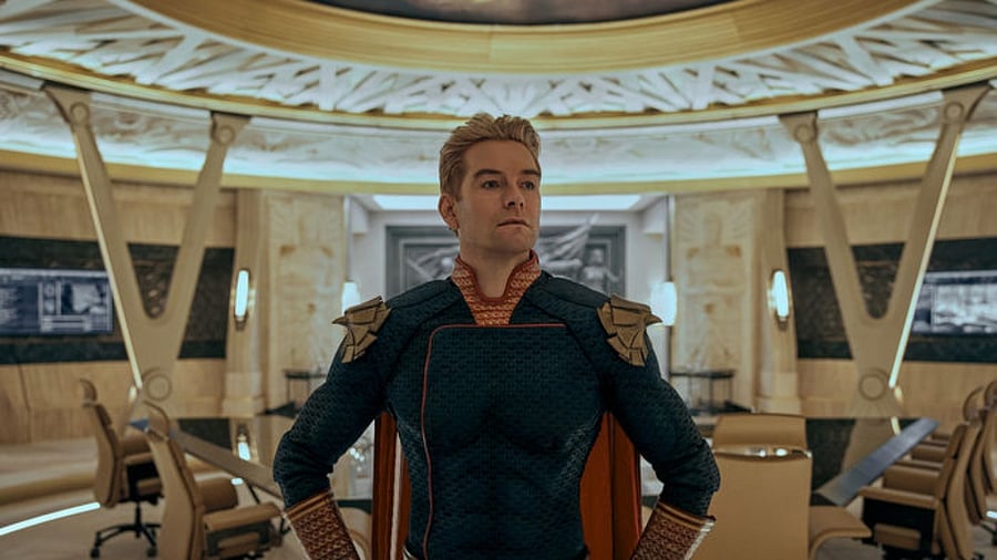 Homelander (Antony Starr) has never been this unhinged as he is in Season 3. Credit: Amazon Studios