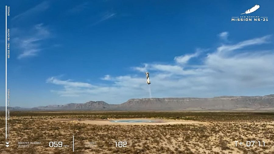 Blue Origin is a leading player in the nascent space tourism market. Credit: AFP Photo/Blue Origin