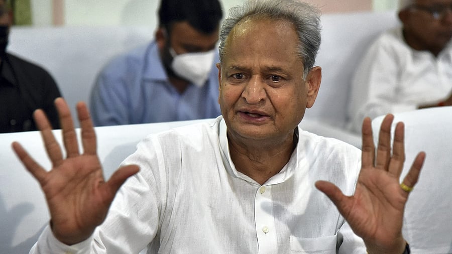Rajasthan chief minister Ashok Gehlot. Credit: PTI Photo