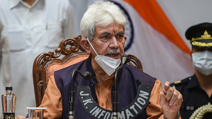 Lieutenant Governor Manoj Sinha. Credit: PTI Photo