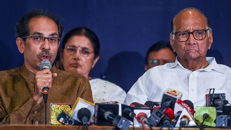 Uddhav Thackeray and Sharad Pawar. Credit: PTI File Photo