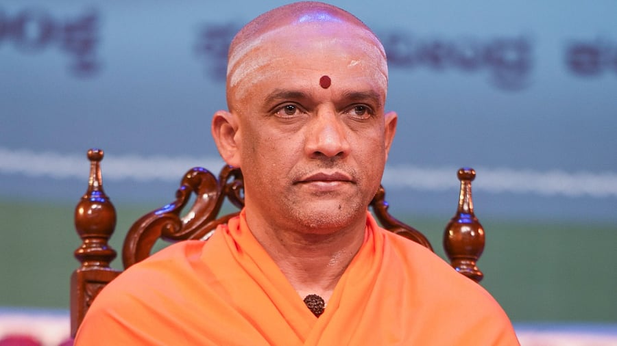 Sri Nirmalanandanatha Seer of Adichunchanagiri Mutt. Credit: DH File Photo