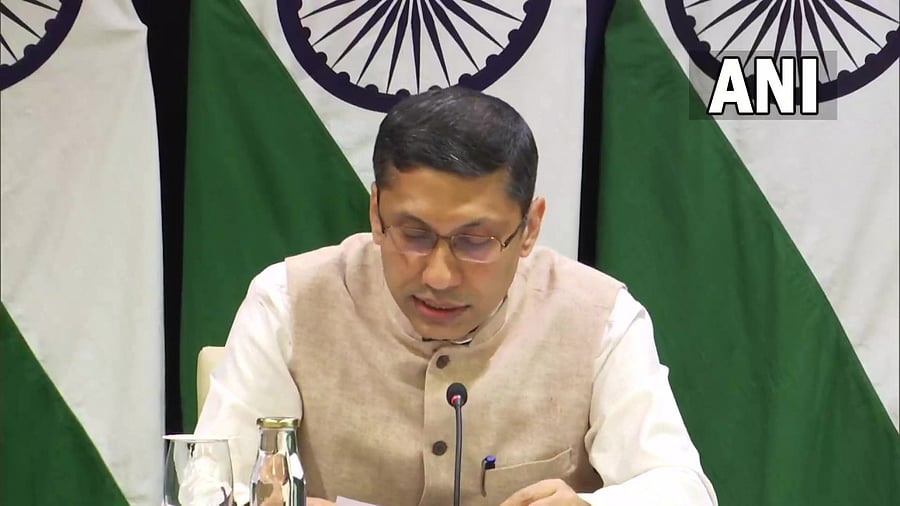 External Affairs Ministry Spokesperson Arindam Bagchi. Credit: Twitter/ @ANI