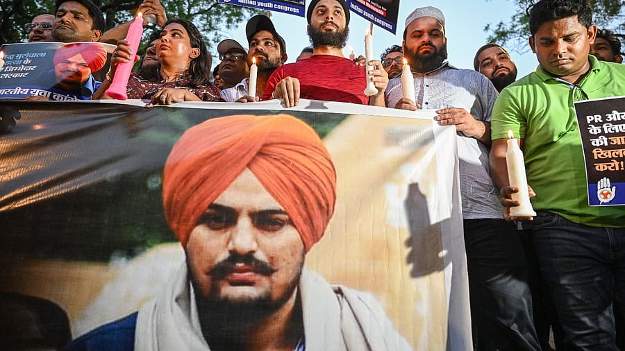 Moosewala, who had fought the recent assembly elections in Punjab on a Congress ticket, was shot dead by unidentified assailants in Punjab's Mansa district. Credit: PTI Photo