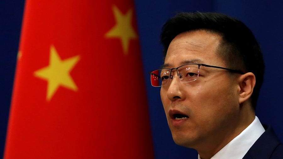 Zhao said China has made major contributions toward virus tracing, sharing the most data and research results. Credit: Reuters File Photo