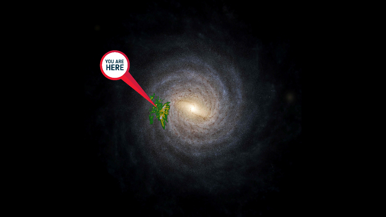 This handout image released by the European Space Agency (ESA) on June 13, 2022, an artistic impression of the Milky Way, and on top of that an overlay showing the location and densities of a young star sample from Gaia’s data release 3 (in yellow-green). Credit: ESA via AFP