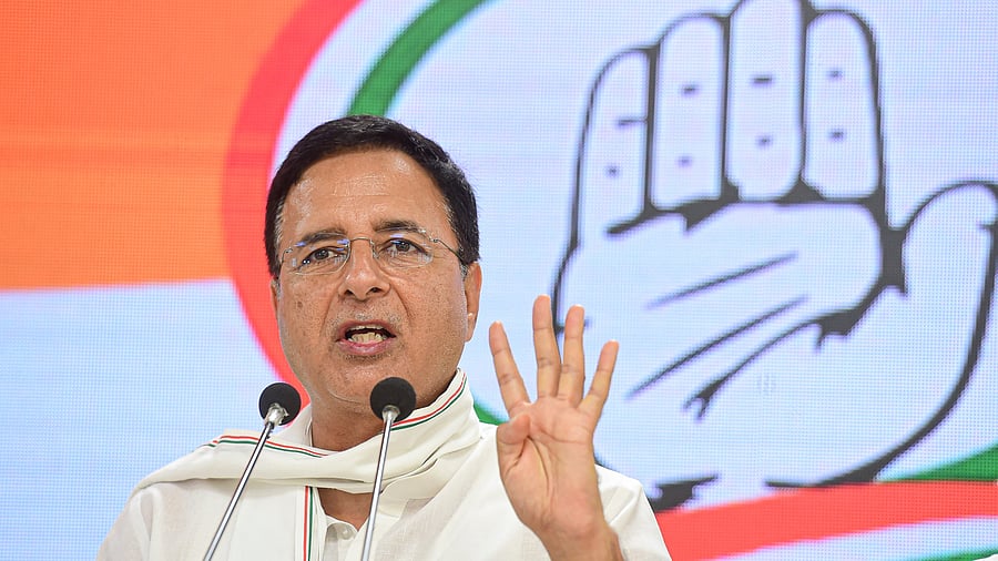 Congress Chief Spokesperson Randeep Surjewala. Credit: PTI Photo