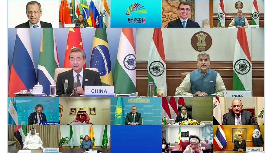 External Affairs Minister S Jaishankar participates in the BRICS Foreign Ministers’ Dialogue with Emerging Markets and Developing Countries. Credit: PTI Photo