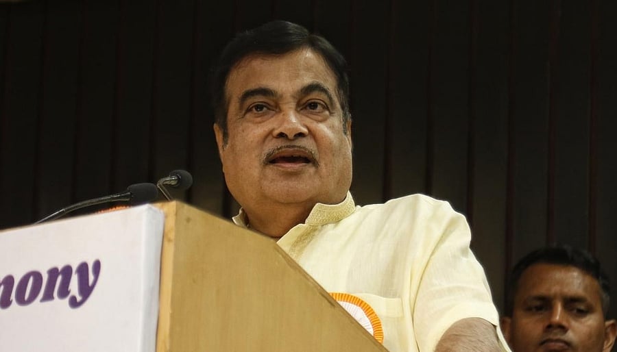 Nitin Gadkari. Credit: IANS Photo
