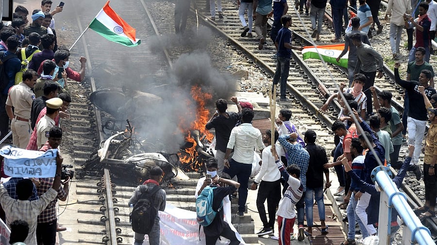 The protests intensified on Friday with several states witnessing violent protests. Credit: AFP Photo