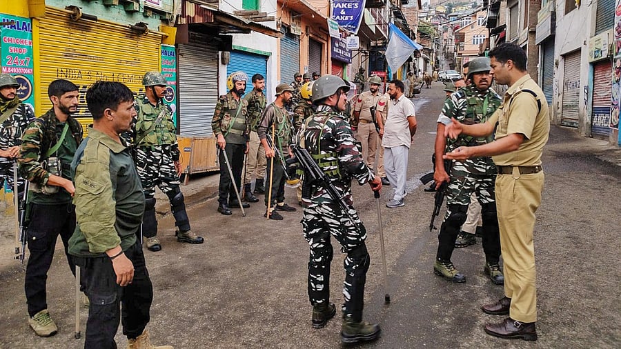 The curfew in Bhaderwah town was imposed on June 9 following communal tension in the wake of protests over the controversial remarks on Prophet Mohammed. Credit: PTI Photo