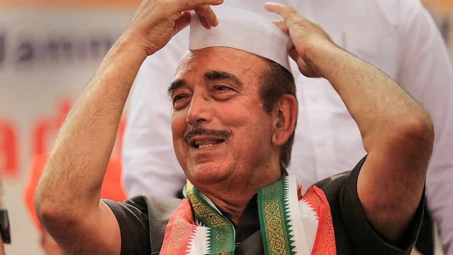 Former J&K chief minister and senior Congress leader Ghulam Nabi Azad. Credit: PTI Photo