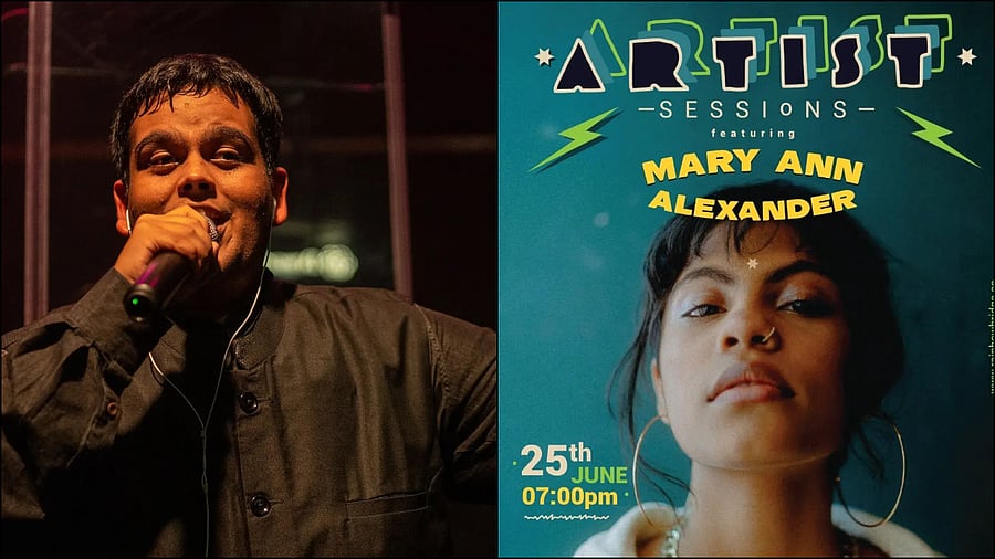 (R) Mary Ann Alexander (Credit: Rainbow Bridge School of Music) and  Nikhil Vai (Credit: Nikhil Vai Collective/Instagram) are performing at World Music Week.