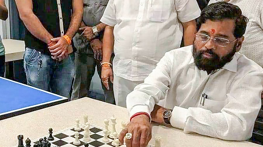 Rebel leader Eknath Shinde. Credit: PTI Photo