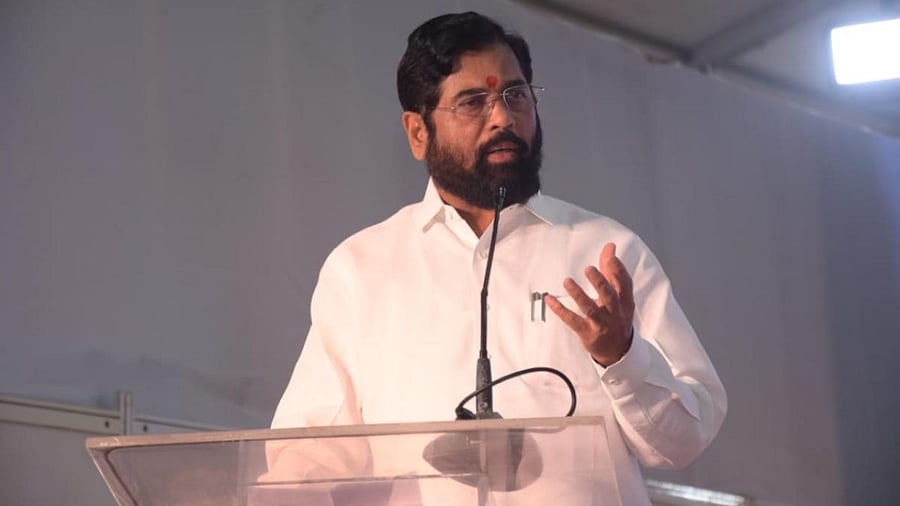 Dissident Shiv Sena leader Eknath Shinde. Credit: IANS Photo