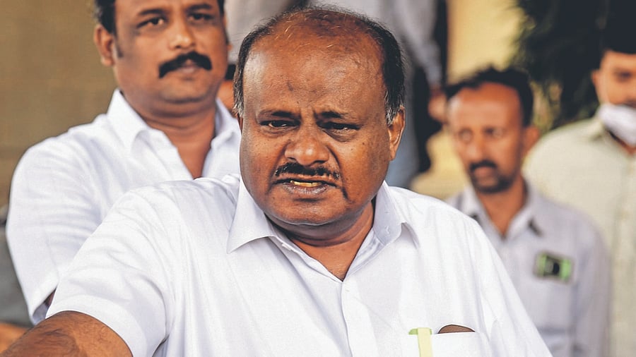 Former Karnataka Chief Minister H D Kumaraswamy. Credit: DH Photo