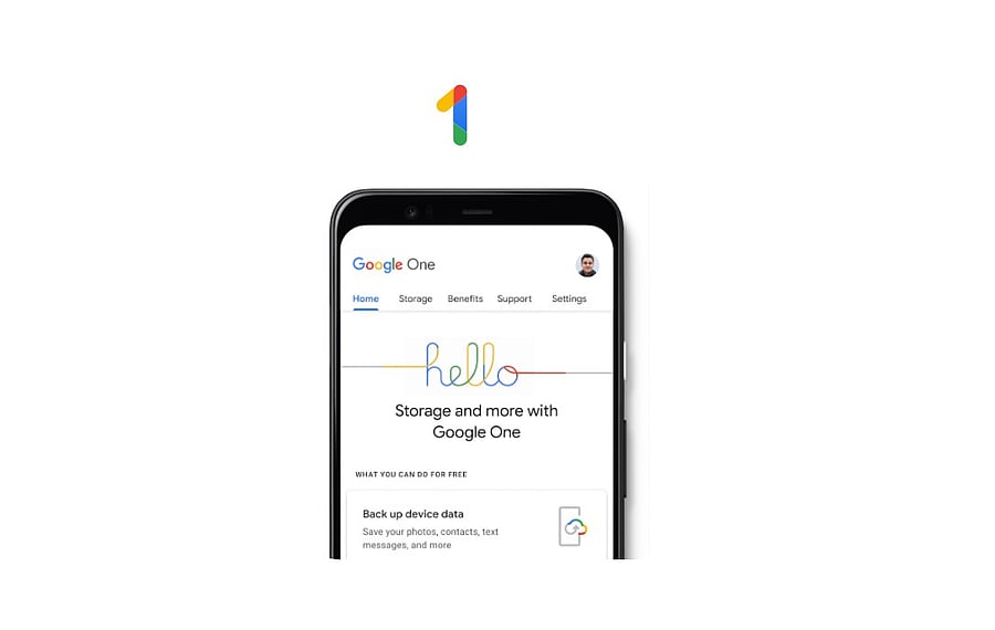 Google One cloud storage service (screengrab of the website)