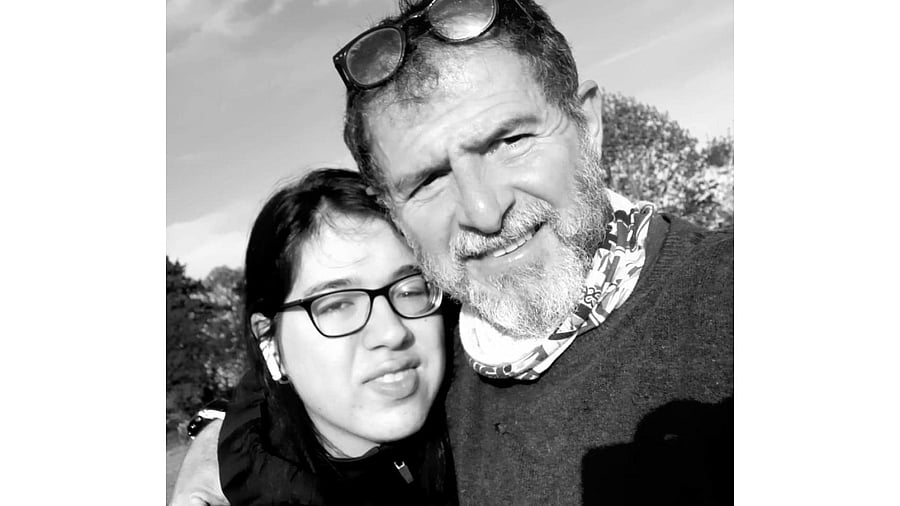 Ali Kedami (right) with his daughter. Credit: Special arrangement