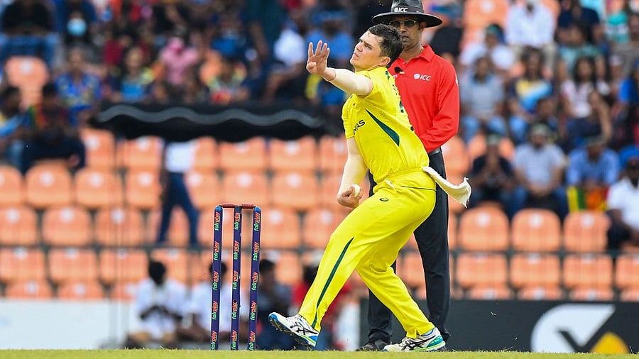 Australia's Mitchell Swepson. Credit: AFP Photo