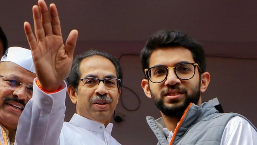 Uddhav and Aaditya Thackeray. Credit: PTI File Photo