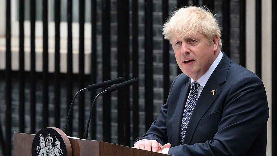Former UK prime minister Boris Johnson. Credit: Reuters Photo