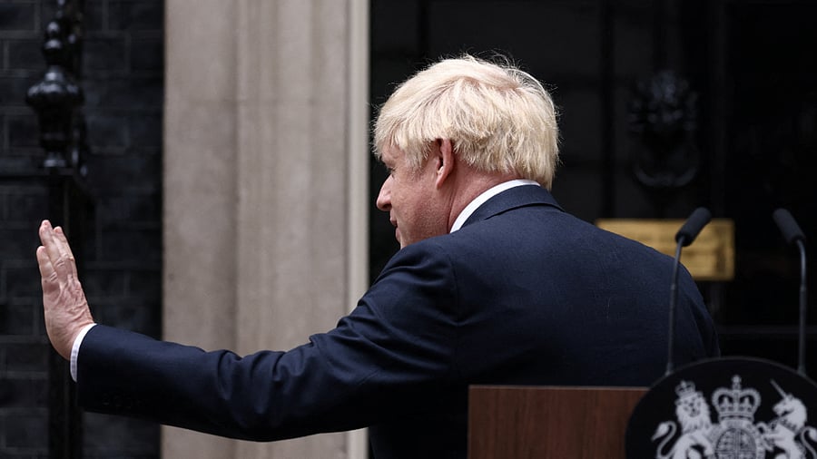 The 58-year-old's three-year premiership has been defined by Britain's departure from the European Union and Covid. Credit: Reuters Photo