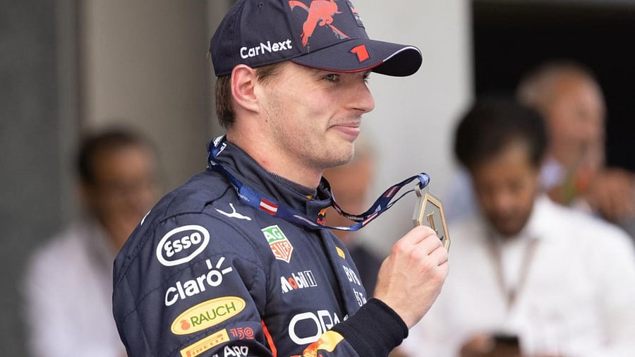 Sprint race winner Red Bull Racing's Dutch driver Max Verstappen. Credit: AFP Photo