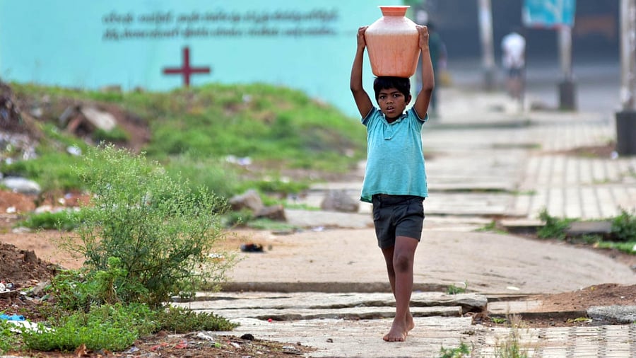 Poor sanitation and hygiene are key factors causing the contamination of water supply. Credit: DH Photo