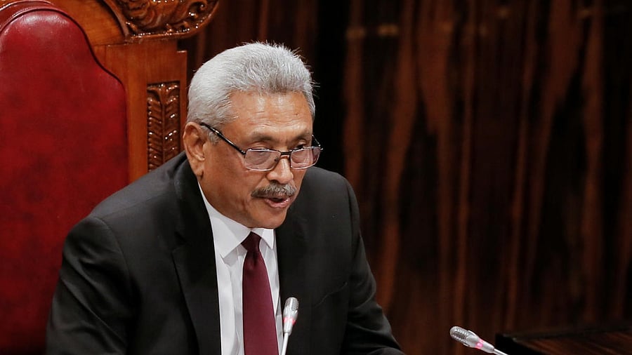 Sri Lanka President Gotabaya Rajapaksa. Credit: Reuters File Photo