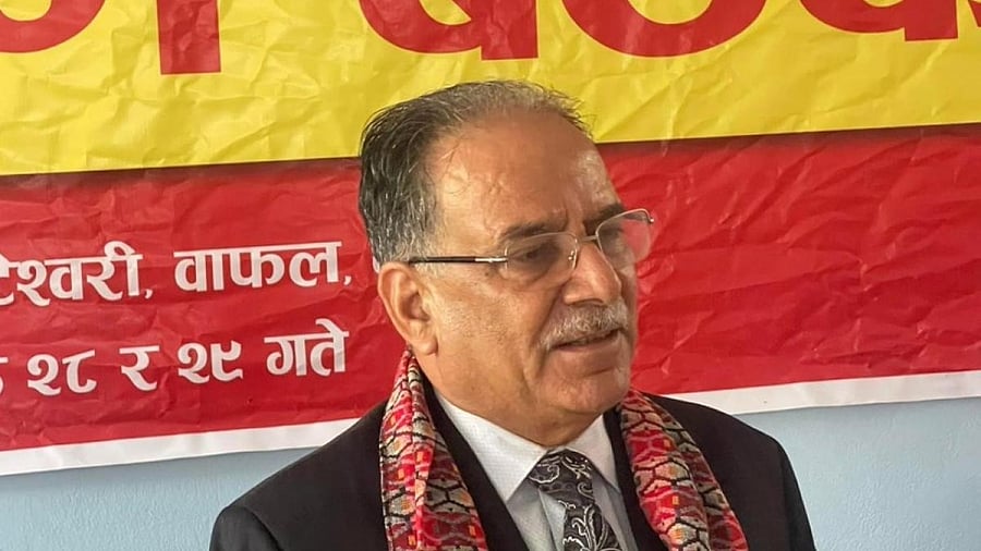 Pushpa Kamal Dahal Prachanda. Credit: Twitter/@cmprachanda
