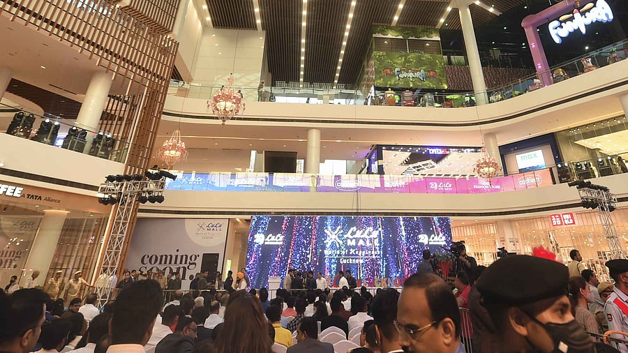 A glimpse of the Lulu mall in Lucknow. Credit: PTI Photo