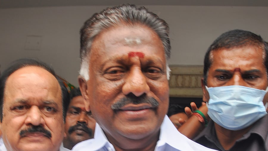 Former chief minister of Tamil Nadu O Panneerselvam. Credit: PTI Photo