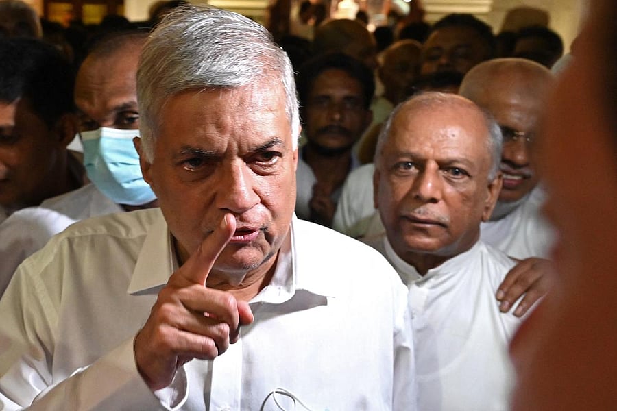 Sri Lanka's newly elected President Ranil Wickremesinghe. Credit: AFP Photo
