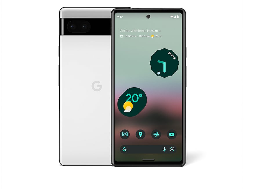 Google Pixel 6a Chalk colour model. Credit: Google