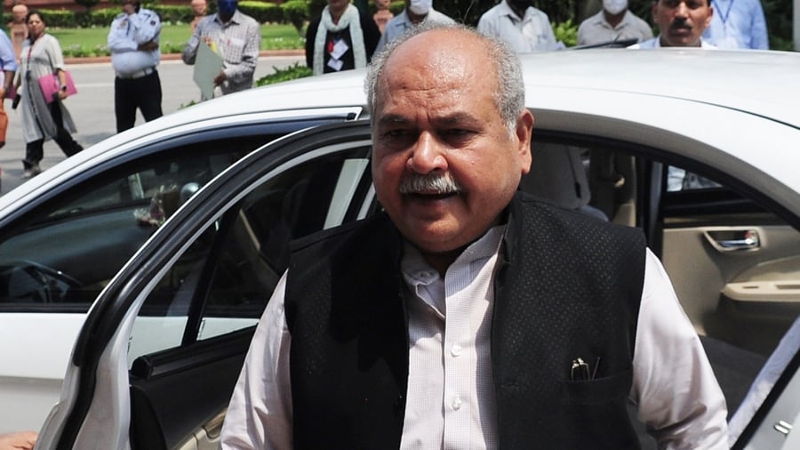 Agriculture minister Narendra Singh Tomar. Credit: IANS Photo