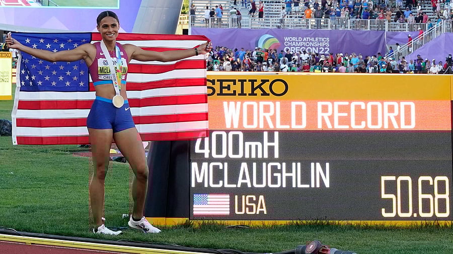 'My coach thinks there's a lot more to be done,' she said. 'The sky's the limit for sure.' Credit: PTI photo 