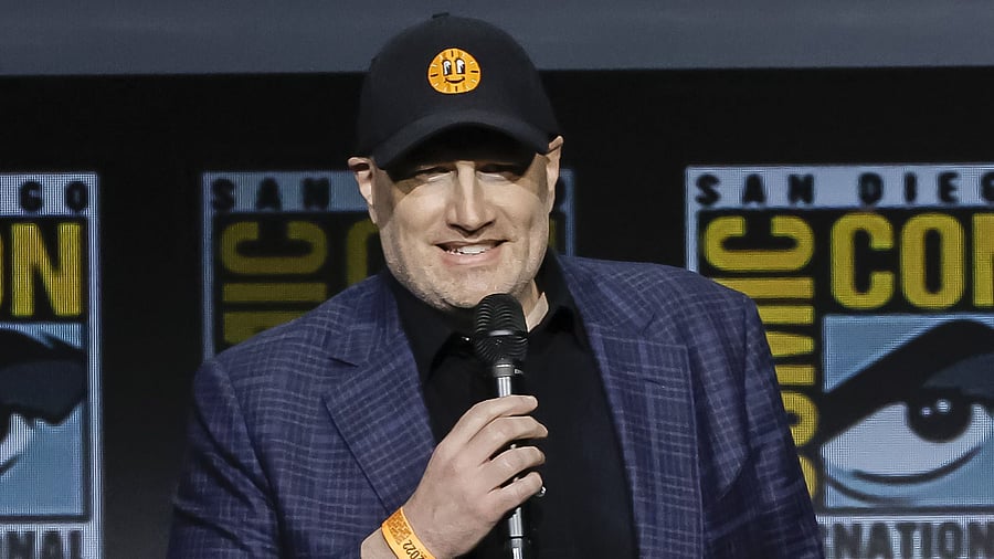 'I wonder if you guys wouldn't mind looking ahead a little bit?' studio president Kevin Feige asked the wildly cheering hall of die-hard superhero fans toward the end of a raucous hour-plus presentation at a San Diego convention center. Credit: AFP photo