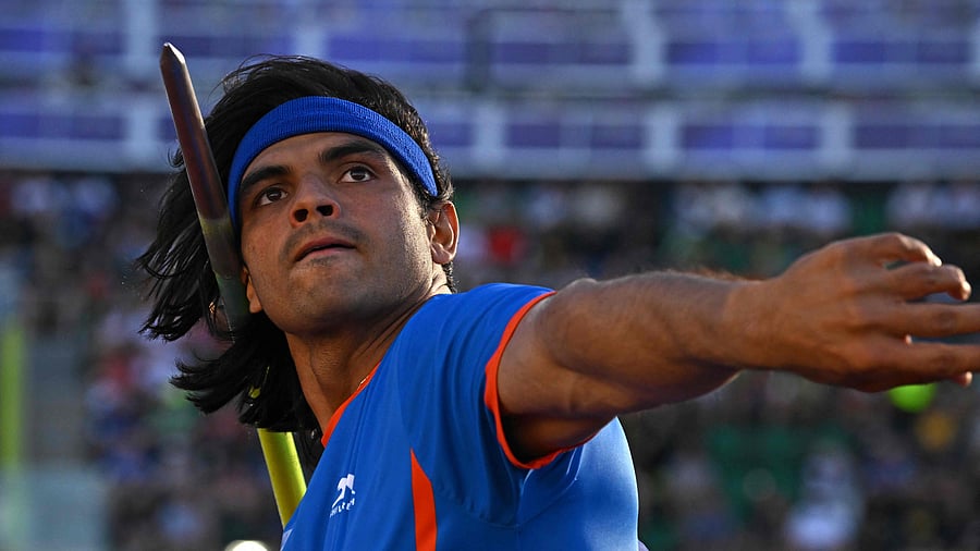 Chopra began with a foul throw and had 82.39m and 86.37m to be at fourth after three rounds. He got his rhythm back with a big fourth round throw of 88.13m, his fourth career-best effort. Credit: AFP Photo