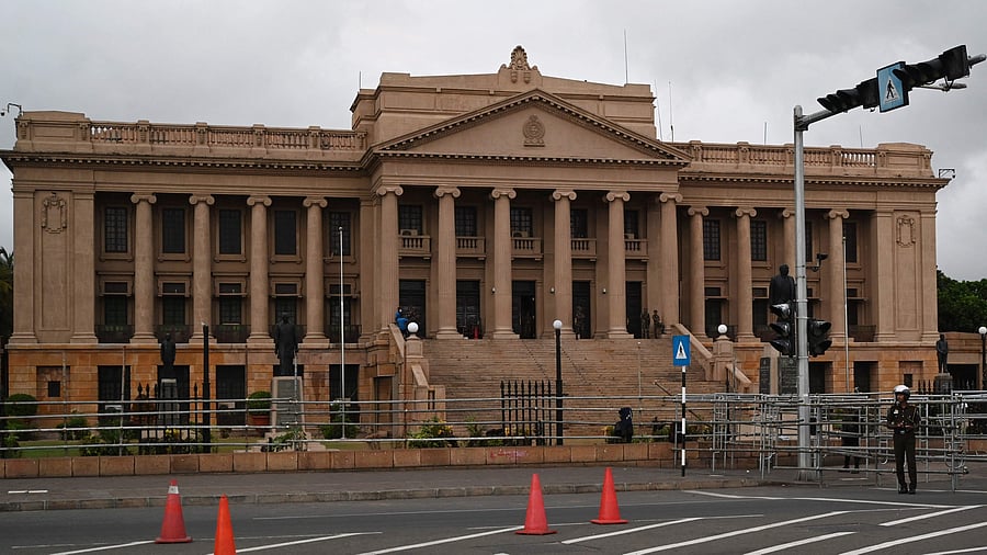 Ranil Wickremesinghe said he respects the rights of the protesters to peacefully undertake their demonstrations, but asserted that he would not allow another government building like the Presidential Palace or the Prime Minister’s private residence to be occupied. Credit: AFP 