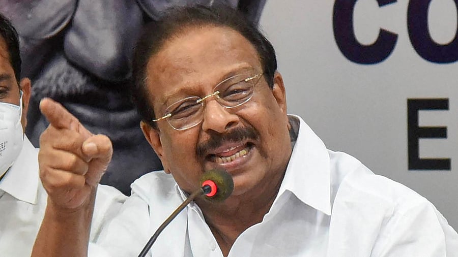 Kerala Pradesh Congress Committee (KPCC) president K Sudhakaran. Credit: PTI File Photo