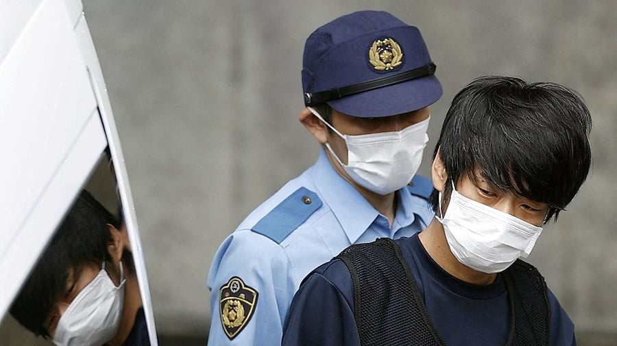 The suspect, Tetsuya Yamagami, was arrested immediately after he allegedly shot Abe from behind. Credit: Reuters photo