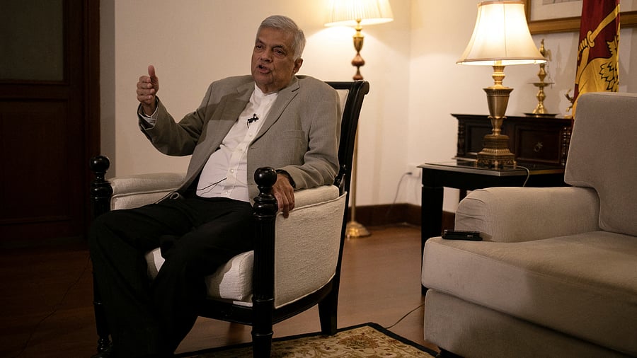 Sri Lanka's newly-appointed President Ranil Wickremesinghe. Credit: Reuters Photo