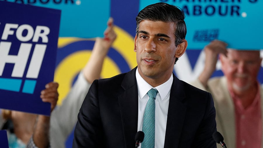 UK Prime Ministerial candidate Rishi Sunak. Credit: Reuters Photo