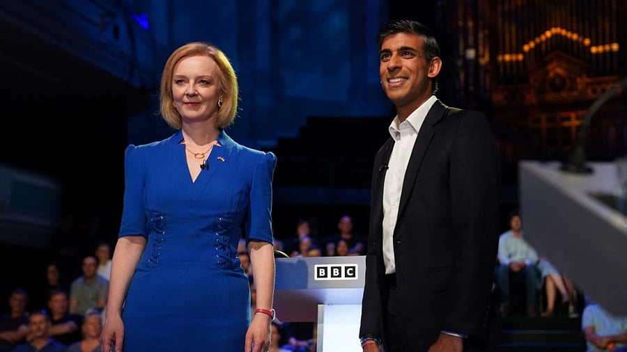 Liz Truss, Rishi Sunak. Credit: AFP Photo