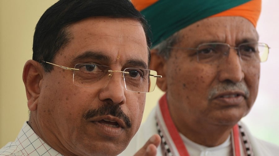 Parliamentary Affairs Minister Pralhad Joshi. Credit: IANS Photo