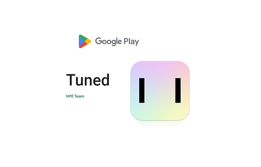 Tuned app on Google Play Store (screen-shot)