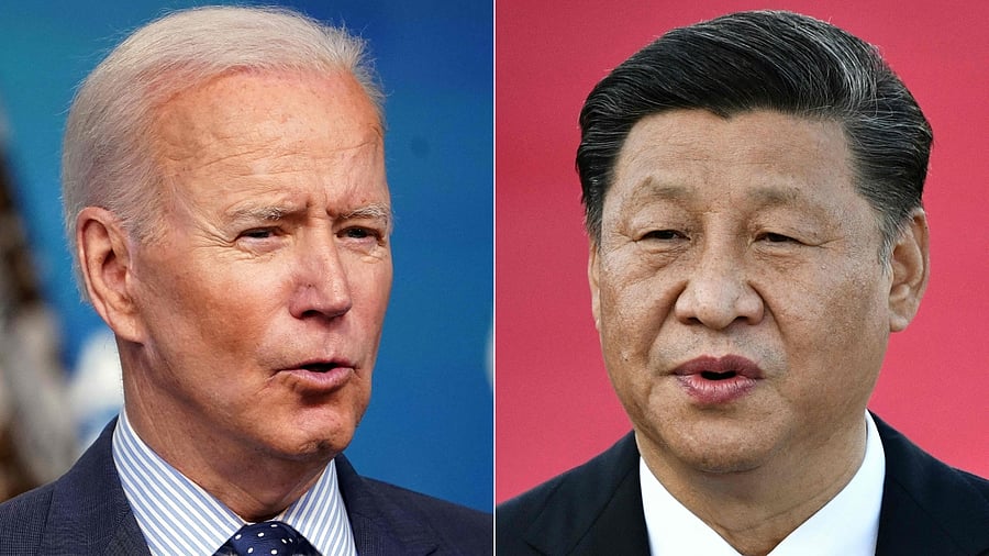 US President Joe Biden and Chinese counterpart Xi Jinping. Credit: AFP Photo