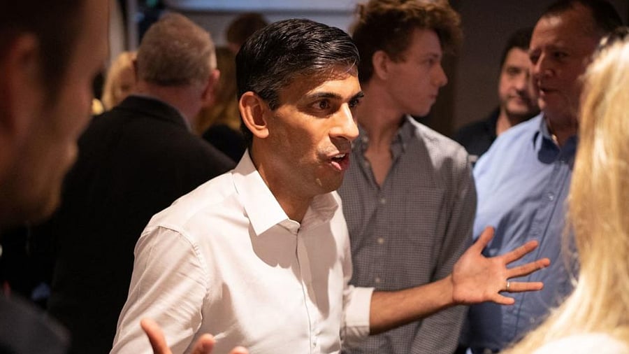 Britain's former chancellor to the exchequer and candidate to be the Leader of the Conservative Party, and Britain's next Prime Minister Rishi Sunak. Credit: AFP Photo