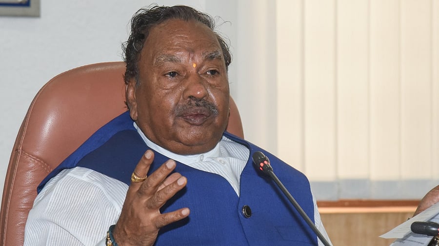 Former minister and BJP leader K S Eshwarappa. Credit: DH Photo