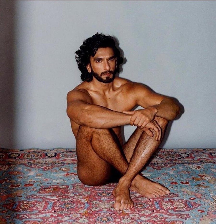 Ranveer Singh was booked for allegedly violating the obscenity law. INSTAGRAM/RANVEER SINGH VIA PAPER MAGAZINE